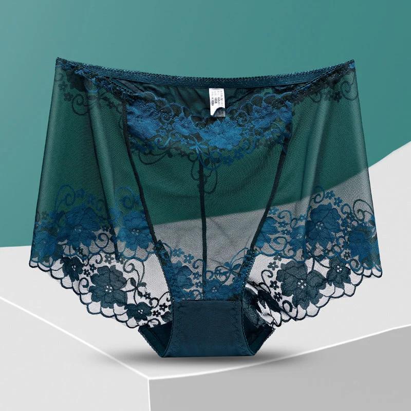 Women's Hand-Crocheted Lace High-Rise Boxer Briefs - Image 15