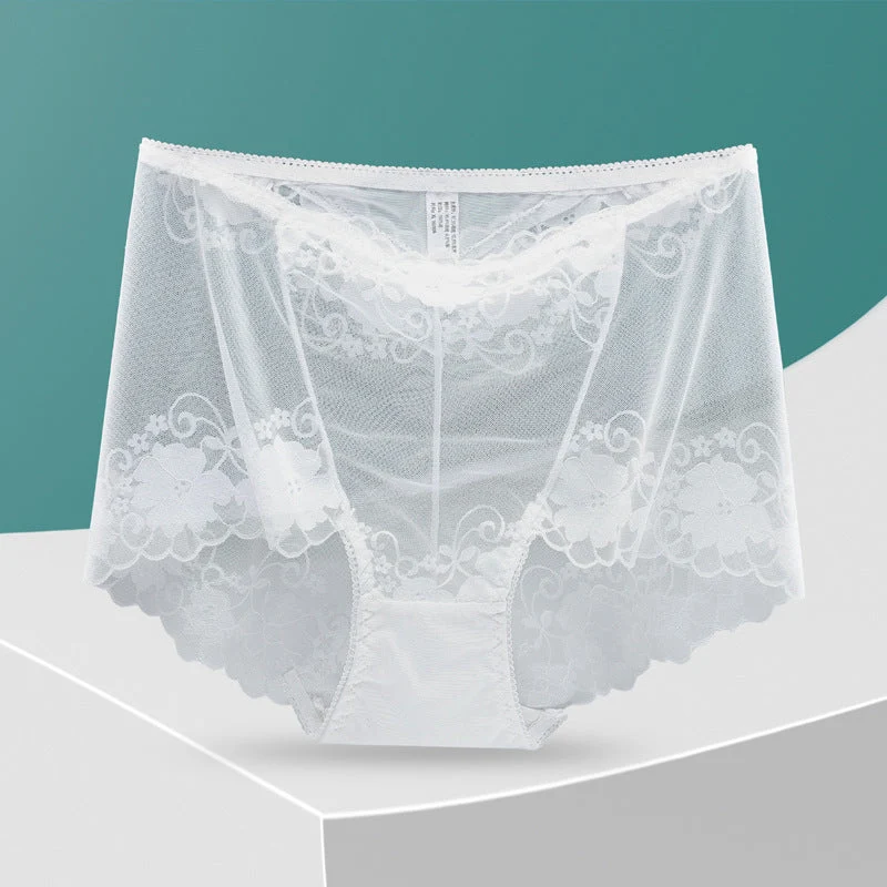 Women's Hand-Crocheted Lace High-Rise Boxer Briefs - Image 6