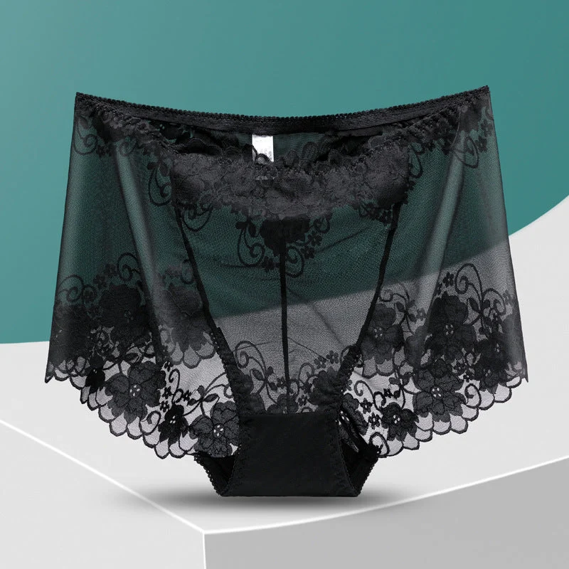 Women's Hand-Crocheted Lace High-Rise Boxer Briefs - Image 8