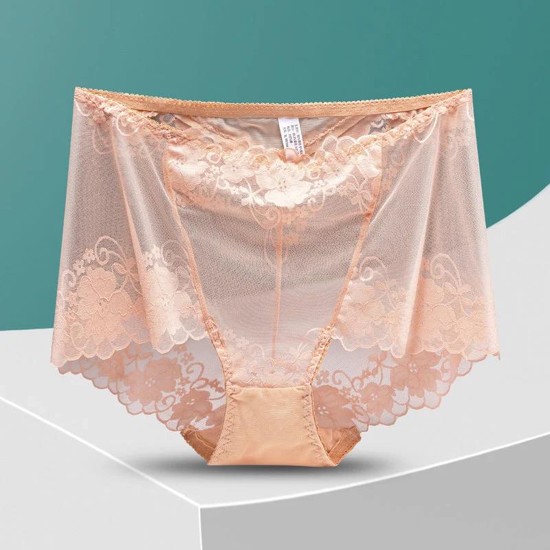 Women's Hand-Crocheted Lace High-Rise Boxer Briefs - Image 9