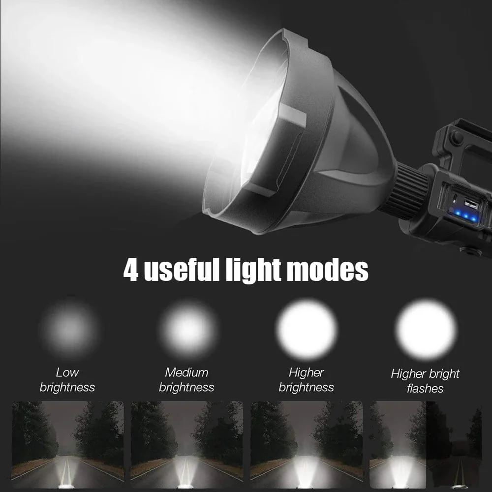💥Limited Time Offer💥Rechargeable Tactical Spotlight Flashlight 160000 High LUMENS - Image 10