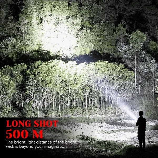 💥Limited Time Offer💥Rechargeable Tactical Spotlight Flashlight 160000 High LUMENS - Image 5
