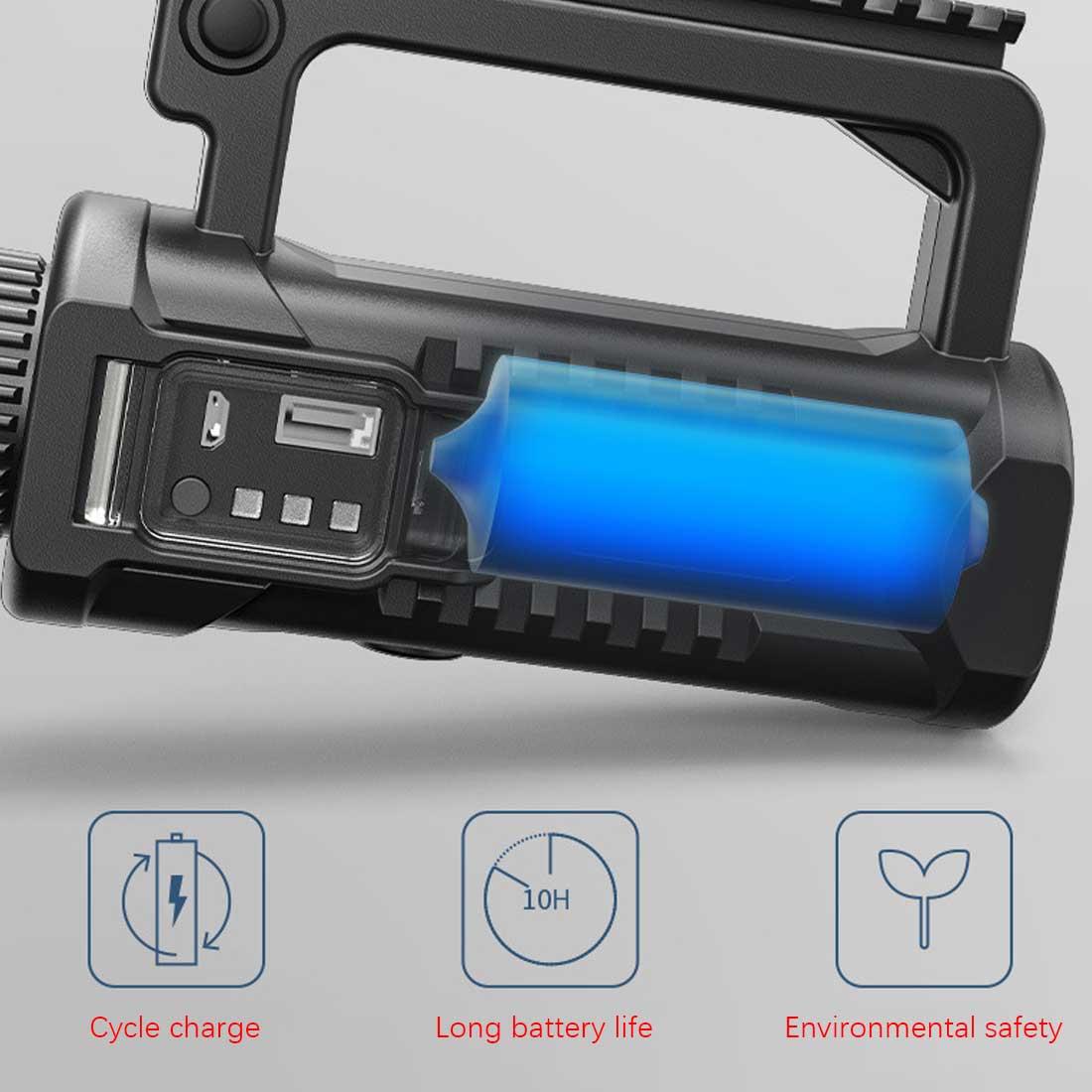 💥Limited Time Offer💥Rechargeable Tactical Spotlight Flashlight 160000 High LUMENS - Image 8