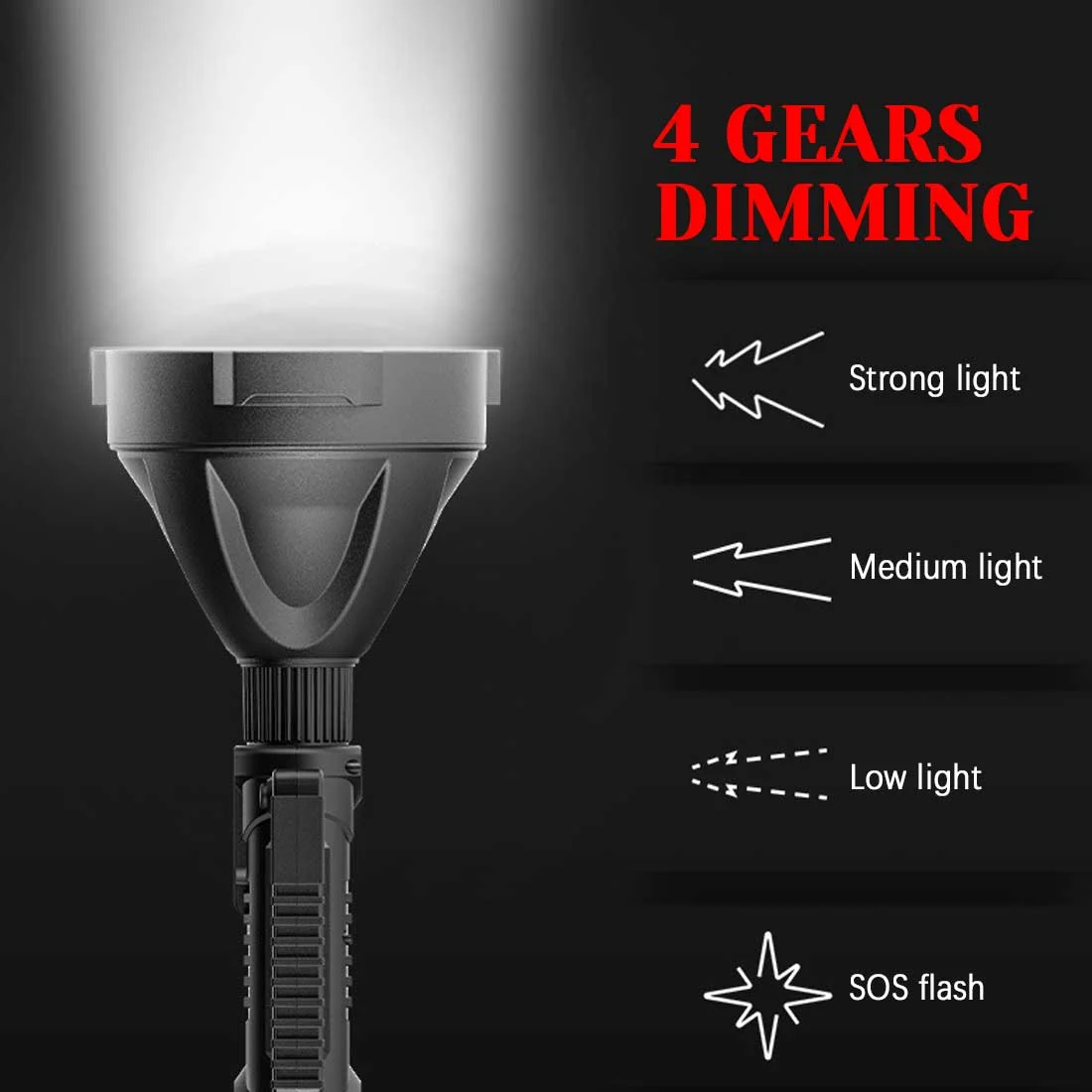 💥Limited Time Offer💥Rechargeable Tactical Spotlight Flashlight 160000 High LUMENS - Image 9