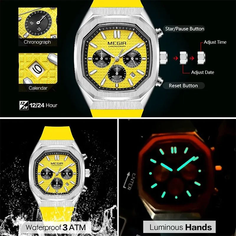 Multi-functional Luminous Octagon Dial Quartz Sport Watch(Great Sale⛄BUY 2 Get 10% OFF) - Image 5