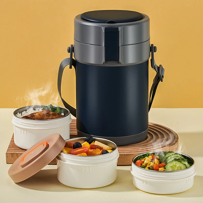 Stainless Steel Multi-layer Large-capacity Extra-long Insulated Lunch Box - Image 16