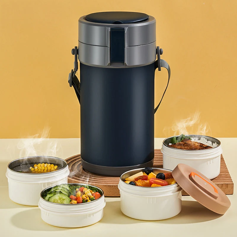 Stainless Steel Multi-layer Large-capacity Extra-long Insulated Lunch Box - Image 21