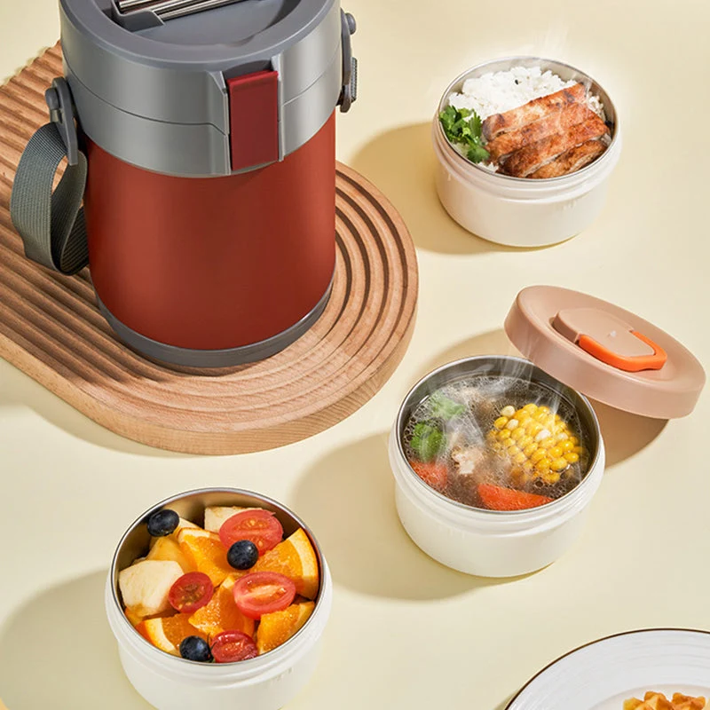 Stainless Steel Multi-layer Large-capacity Extra-long Insulated Lunch Box - Image 7