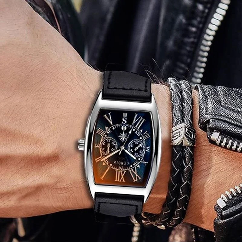 Gift Choice - Men’s Fashionable Large Dial Quartz Watch - Image 5