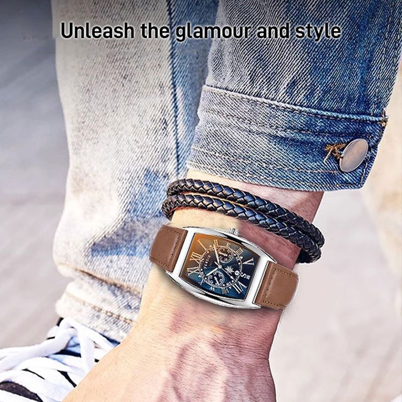 Gift Choice - Men’s Fashionable Large Dial Quartz Watch - Image 6