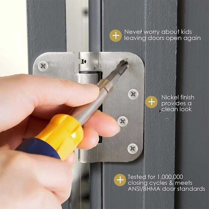 Multifunctional Spring Positioning Hinge Door Closer - Image 5