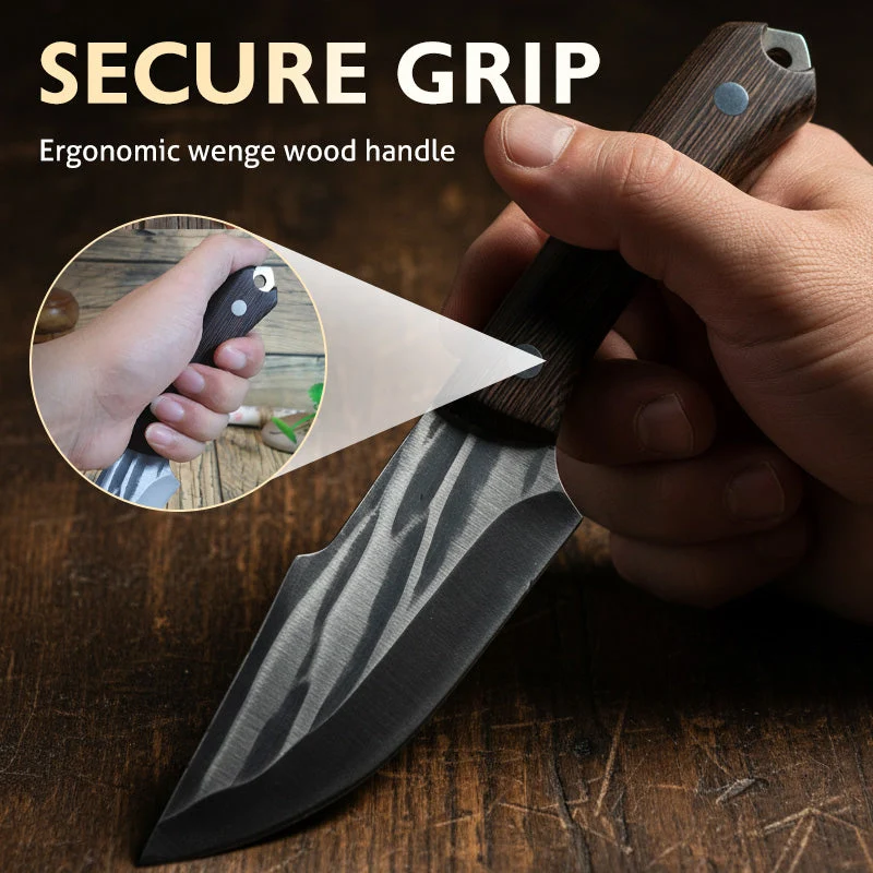 Meat Cleaver Knife with Sheath - Image 4