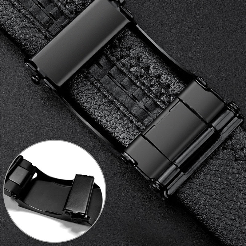 Men’s Ratchet Leather Belt - Image 3