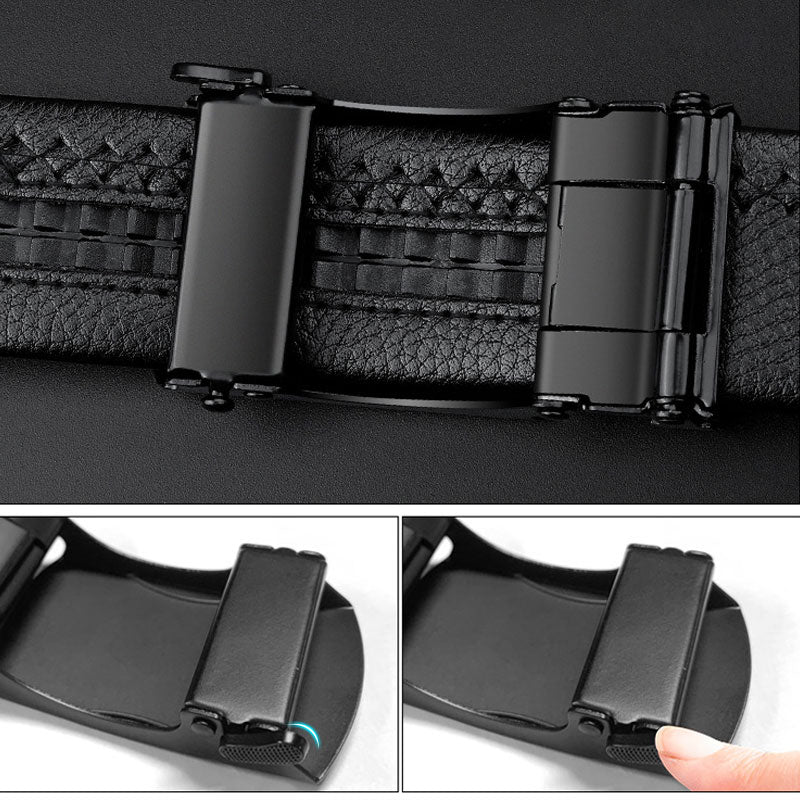 Men’s Ratchet Leather Belt - Image 4