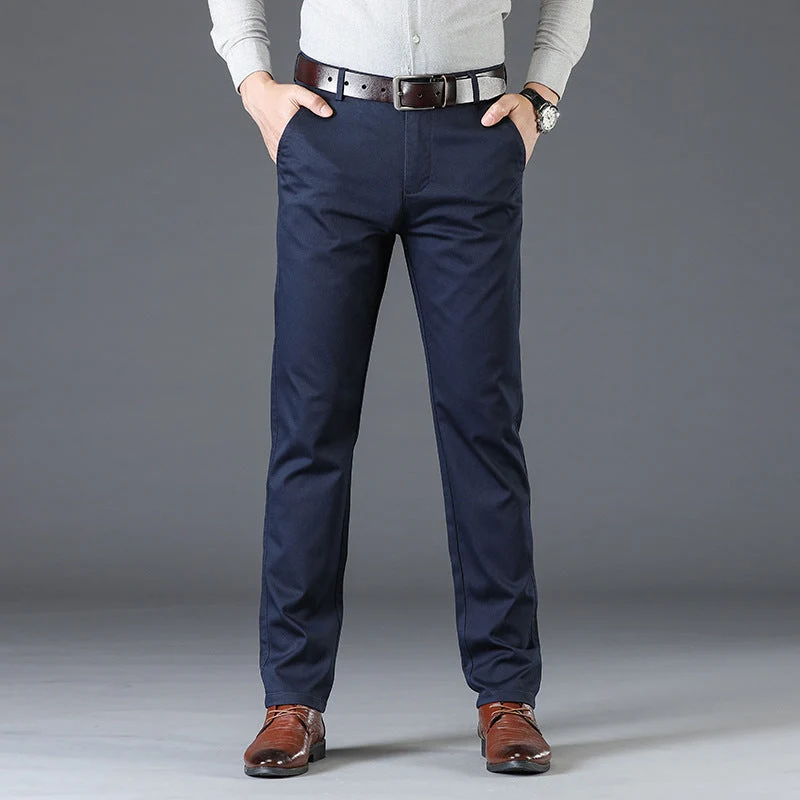 š„half-price discount š„Menās Stretchy Straight Fit Plain Pants - Image 12
