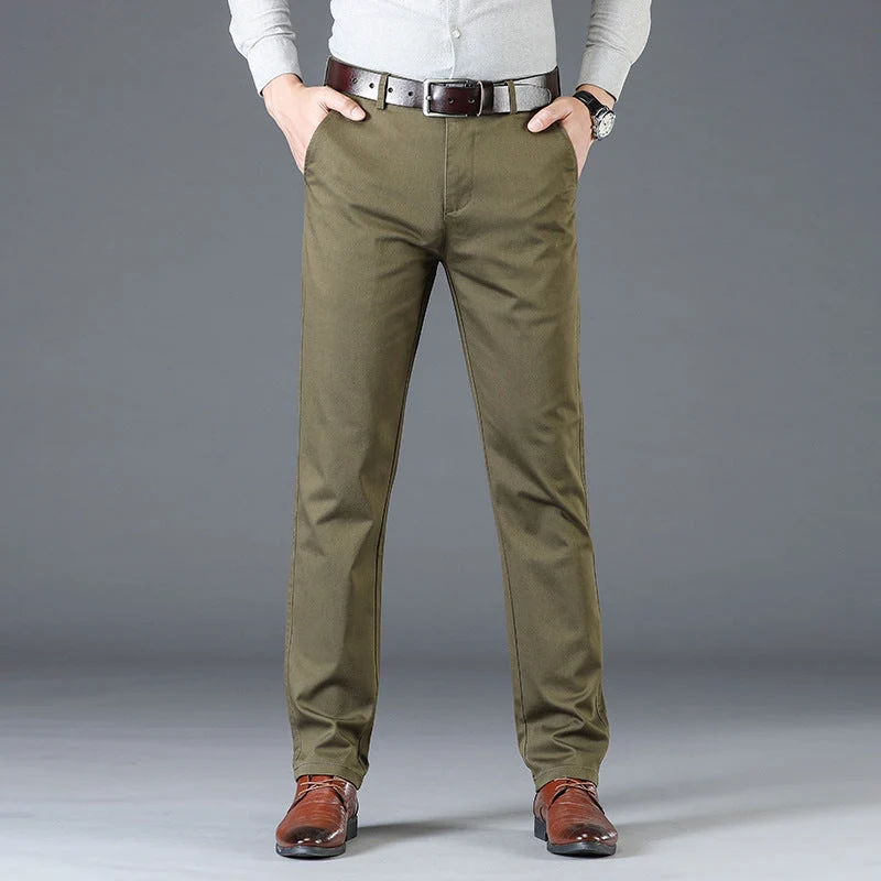 š„half-price discount š„Menās Stretchy Straight Fit Plain Pants - Image 13