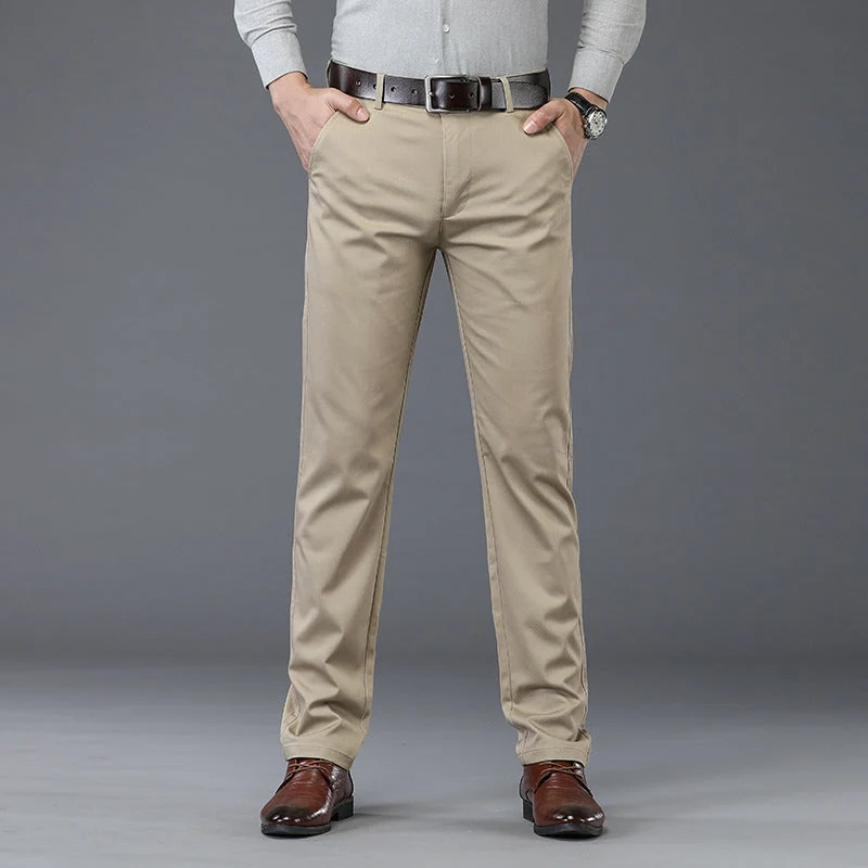 š„half-price discount š„Menās Stretchy Straight Fit Plain Pants - Image 14