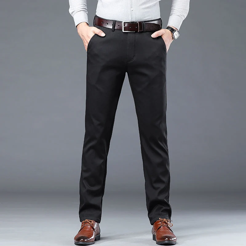 š„half-price discount š„Menās Stretchy Straight Fit Plain Pants - Image 15