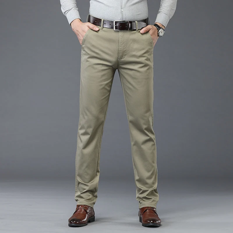 š„half-price discount š„Menās Stretchy Straight Fit Plain Pants - Image 16