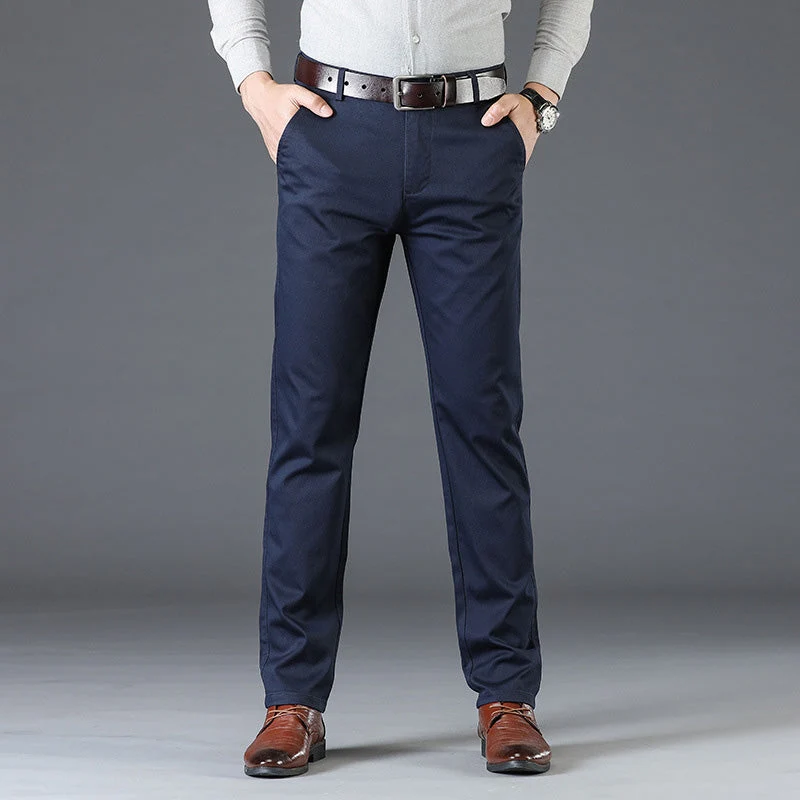 š„half-price discount š„Menās Stretchy Straight Fit Plain Pants - Image 6