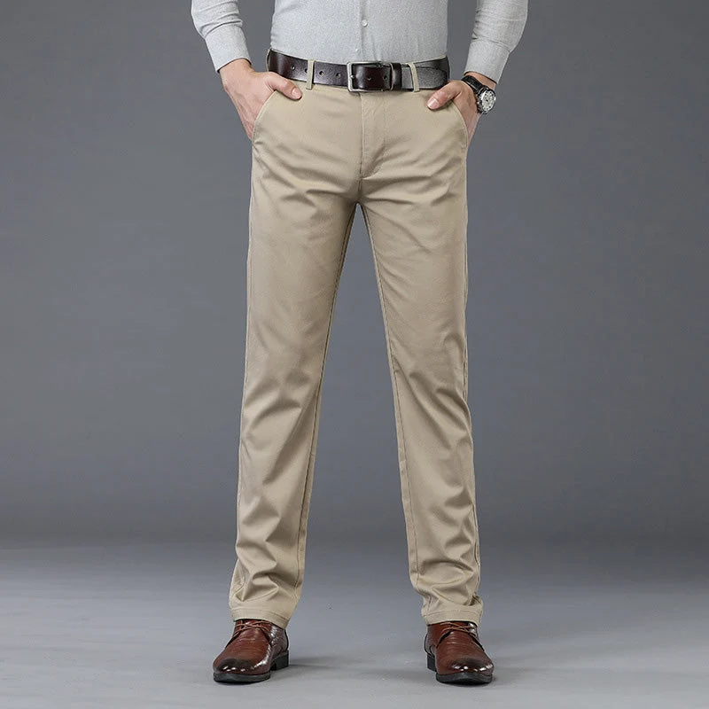 š„half-price discount š„Menās Stretchy Straight Fit Plain Pants - Image 8