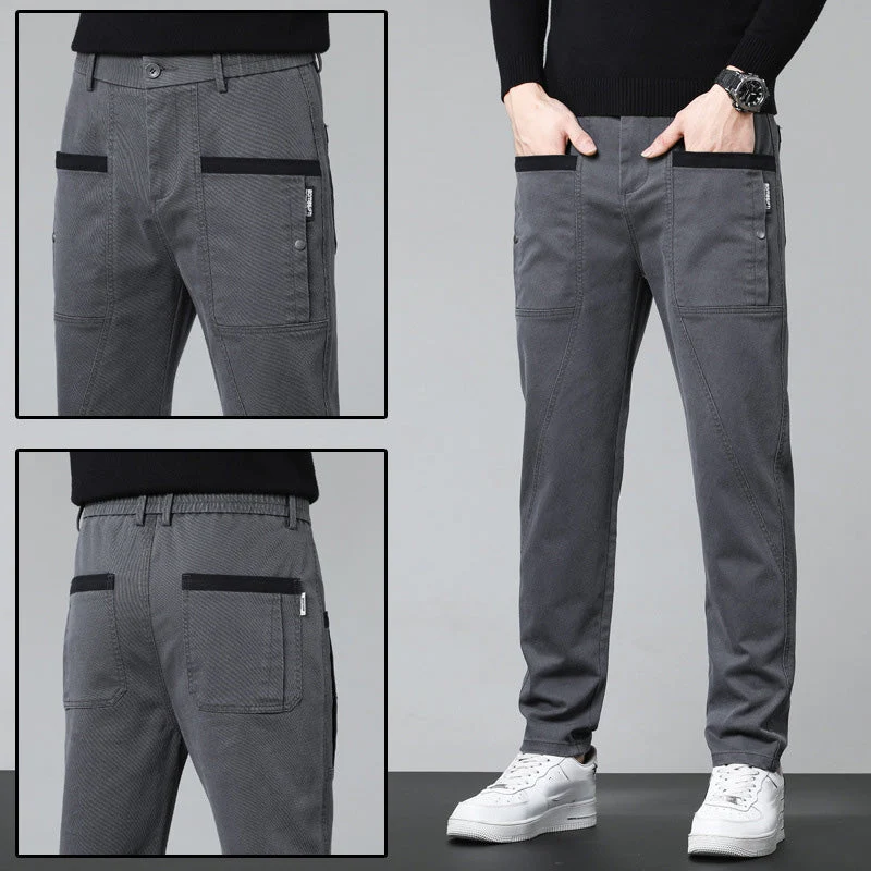 Ideal Gift - Men's Casual Stretch Straight Leg Pants with Large Pockets - Image 10