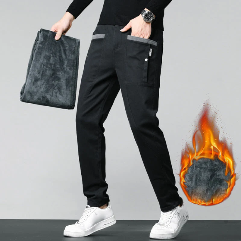 Ideal Gift - Men's Casual Stretch Straight Leg Pants with Large Pockets - Image 11