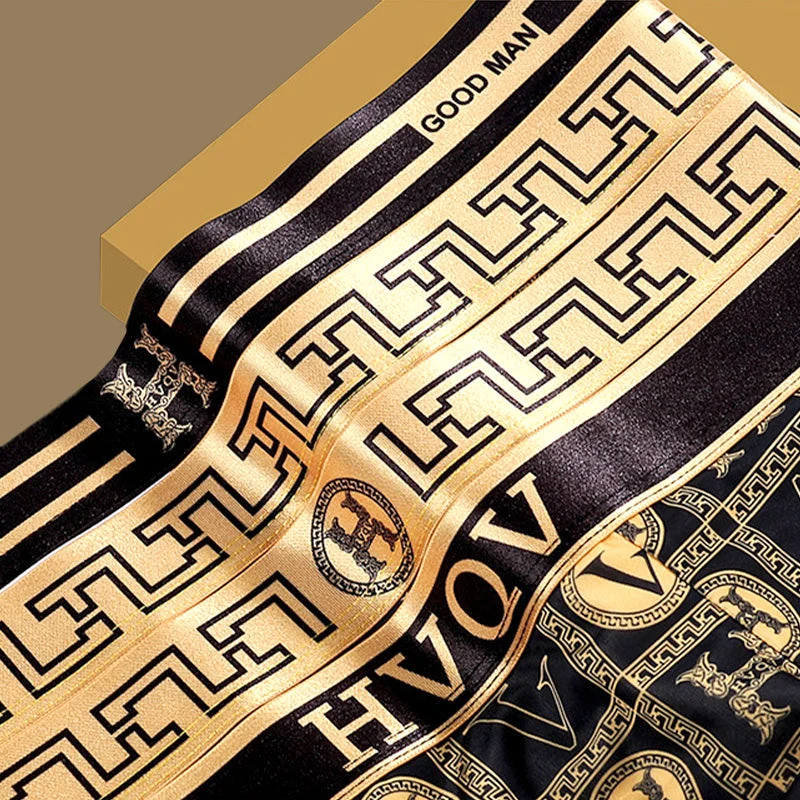 Men's Luxury Printed Breathable Cooling Boxer Briefs - Image 7