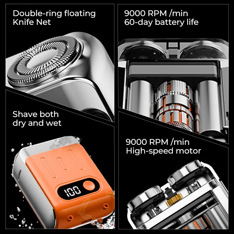 Men's Portable Mini Rotary Electric Shaver - Image 3