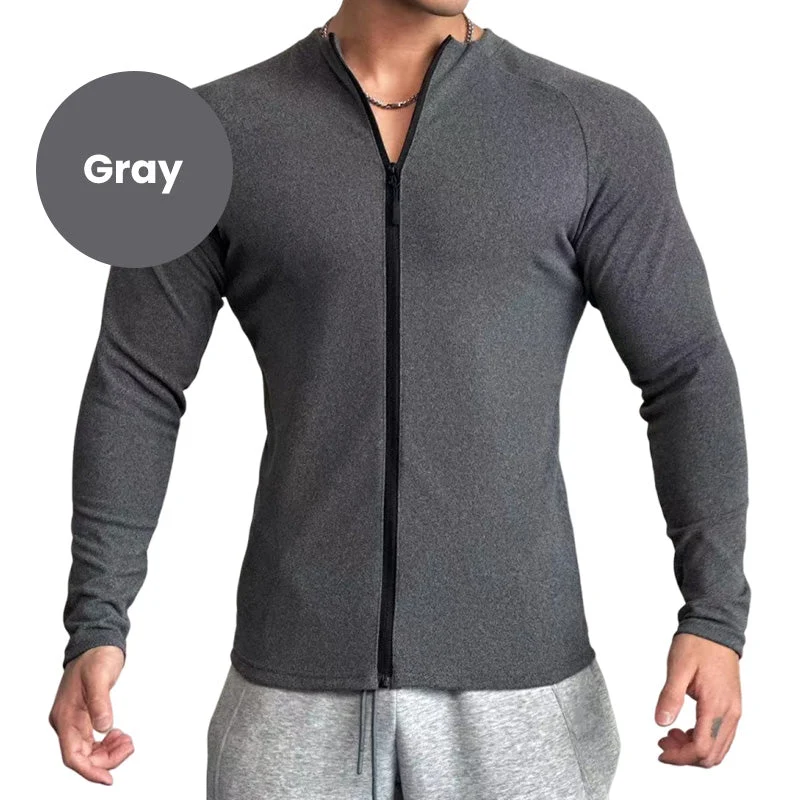Men's Standing Collar High Stretch Athletic Jacket - Image 10