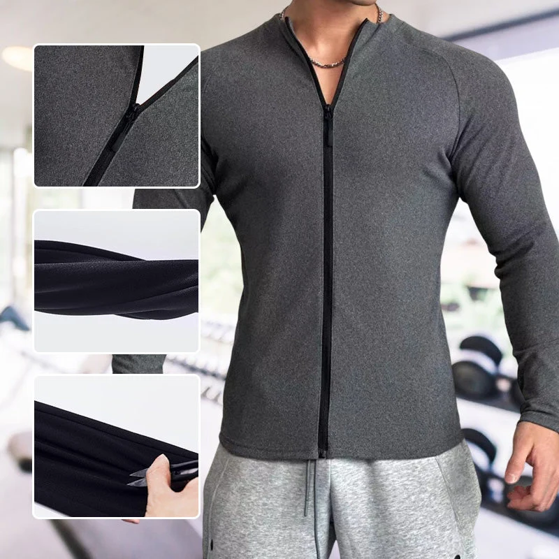 Men's Standing Collar High Stretch Athletic Jacket - Image 6