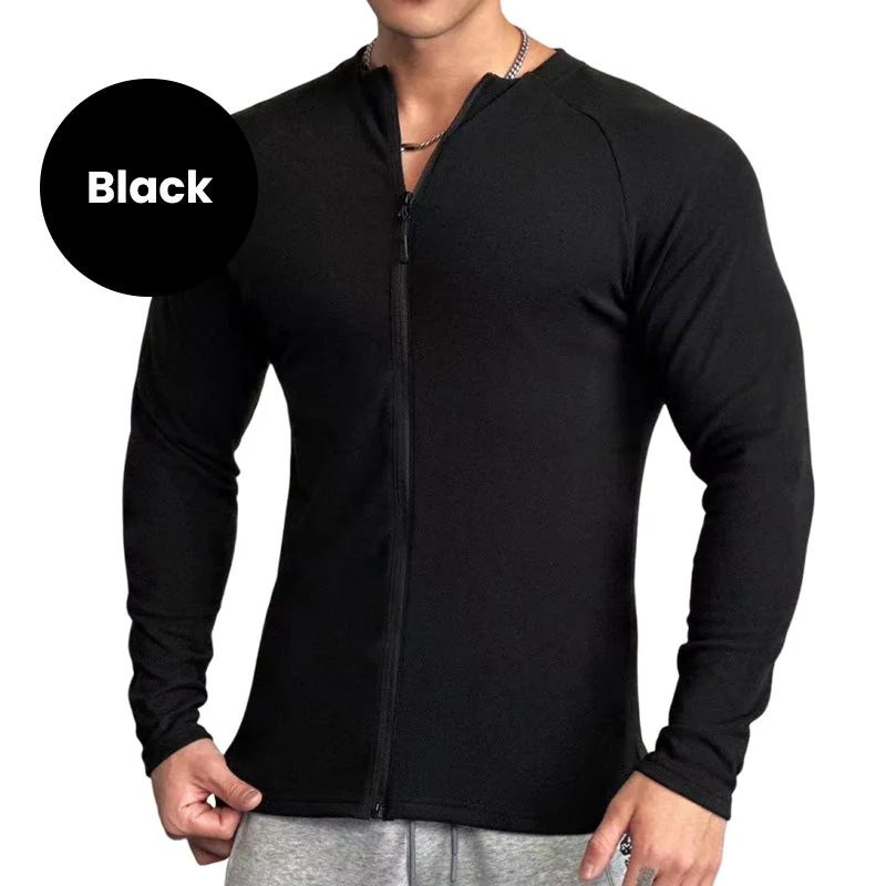 Men's Standing Collar High Stretch Athletic Jacket - Image 9