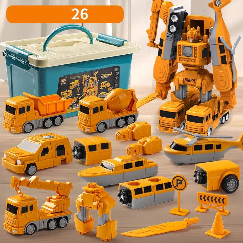 Magnetic Transform Engineering Car Assembled Toys - Image 11