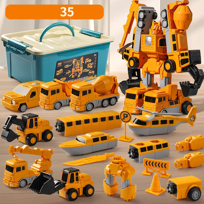 Magnetic Transform Engineering Car Assembled Toys - Image 12