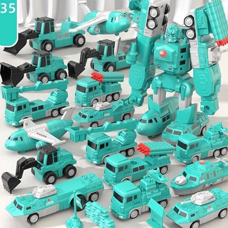 Magnetic Transform Engineering Car Assembled Toys - Image 13