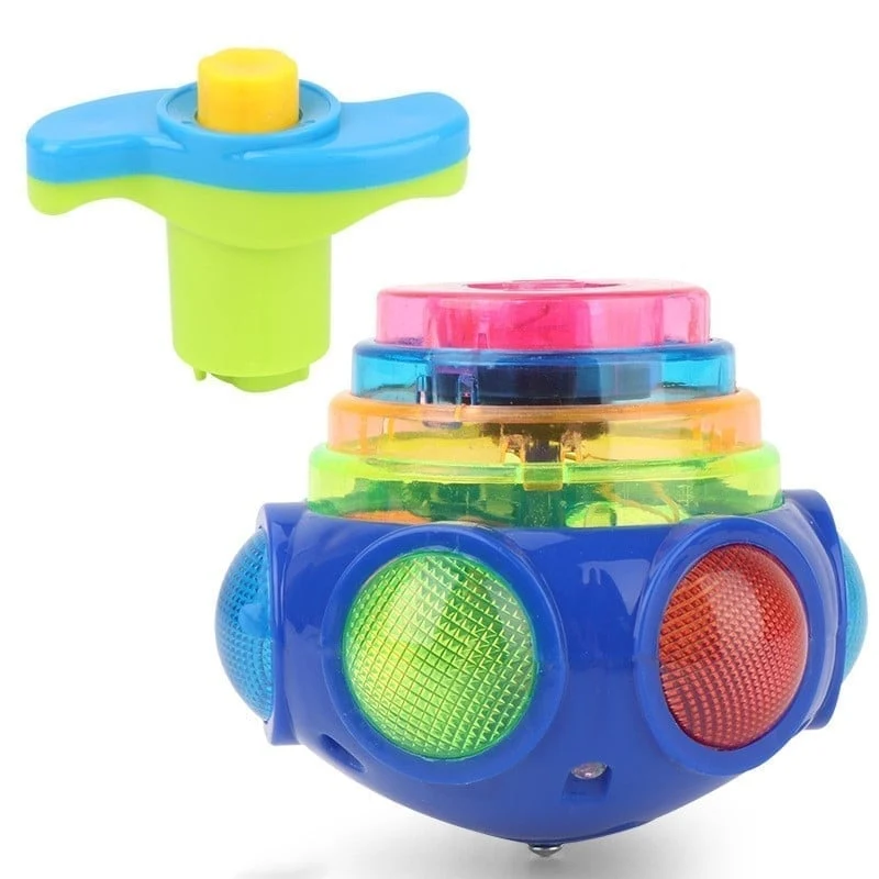 Christmas Gift For Kids🎁Music Flashing Spinners Toy With Launcher - Image 4