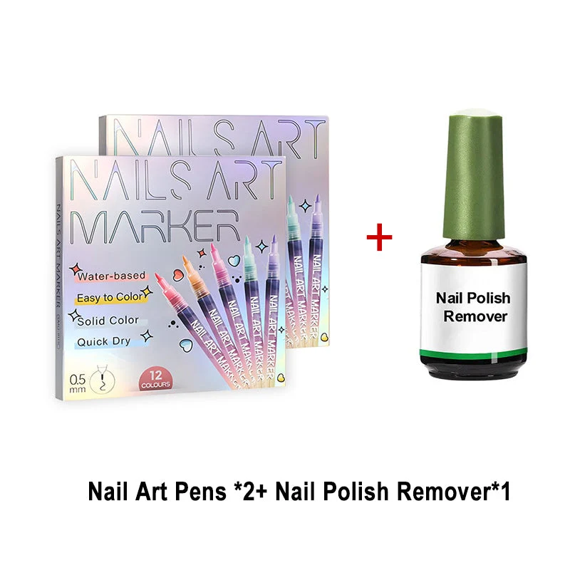 🎁Hot Sale 50% OFF⏳🎨12 Colors Nail Art Pens Set - Image 9