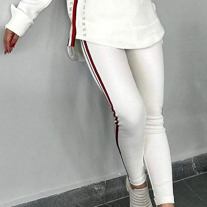 🔥2025 New Arrival - 50% OFF🎉Women's Long-Sleeved Striped Casual Hooded Top&pant ✈️Free Shippings - Image 8