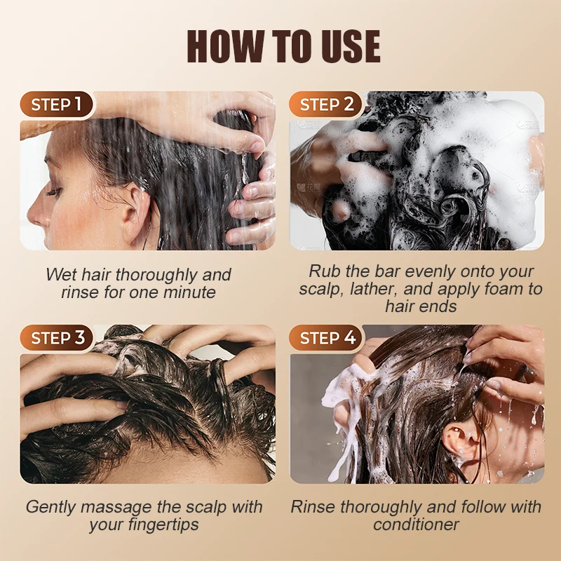 Natural Herbal Oil-Control Shampoo Bar - Image 9