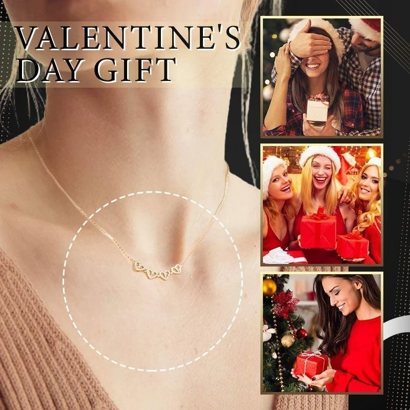 Lucky four-leaf clover & heart-shaped necklace - Image 5