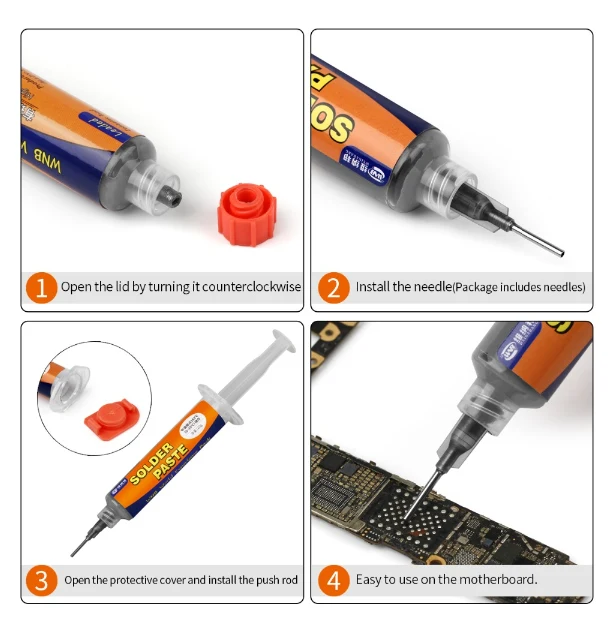 🔥HOT SALE🔥35g BGA Syringe Tin Solder Paste Leaded Sn63pb37 Melting Point 183 ℃ - Image 9