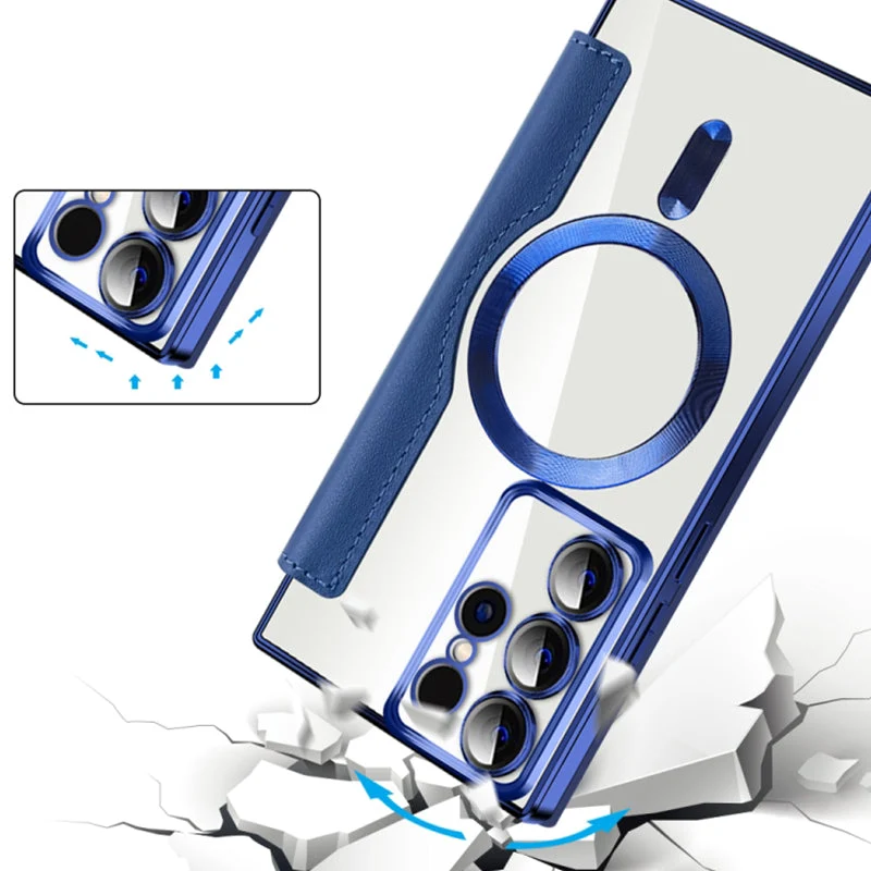 [🔥Today's Lowest Price]New Textured Flip Leather Phone Case for Samsung - Image 3