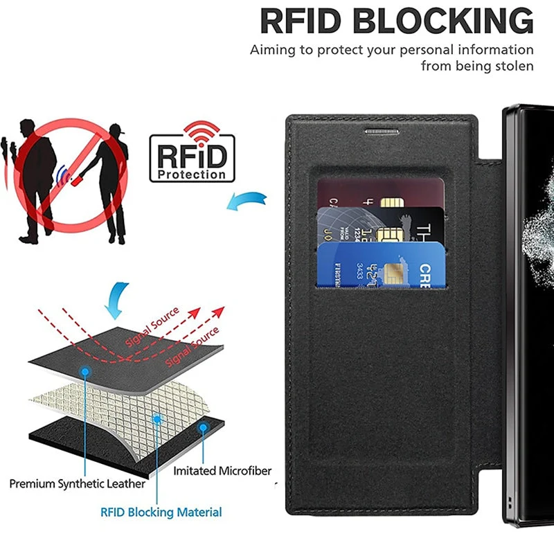 [🔥Today's Lowest Price]New Textured Flip Leather Phone Case for Samsung - Image 7