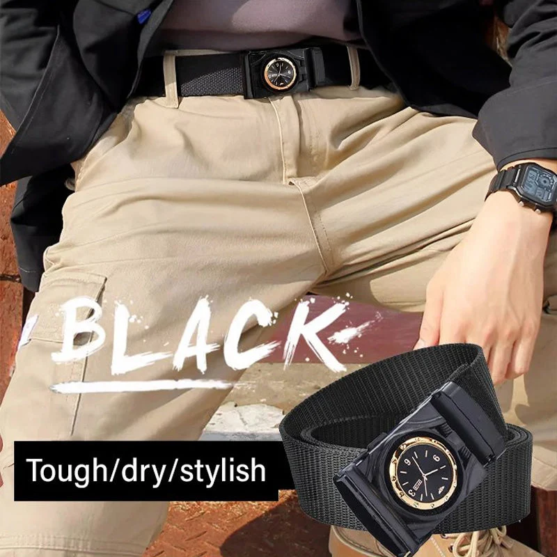 🎅🎄Christmas Early Sale 40% OFF🎄Men's Canvas Nylon Smooth Buckle Alloy Belt - Image 4