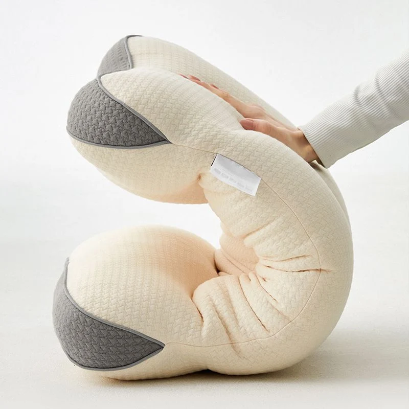 Knitted Cotton Neck-support Sleeping Pillow - Image 5