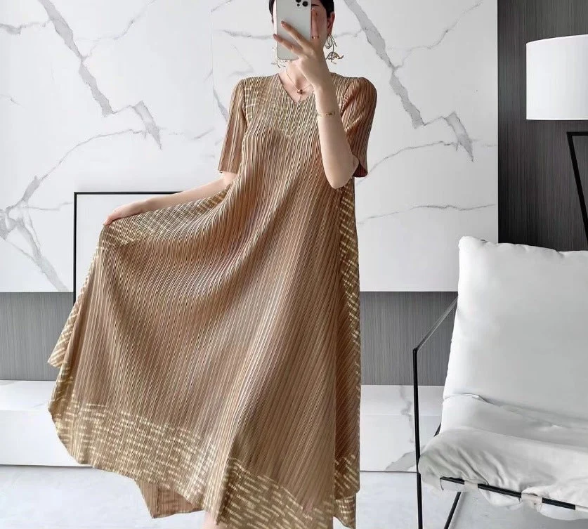 🌸Hot Sale 49% Off🌸Miyake Vintage Print Pleated Dress - Image 7