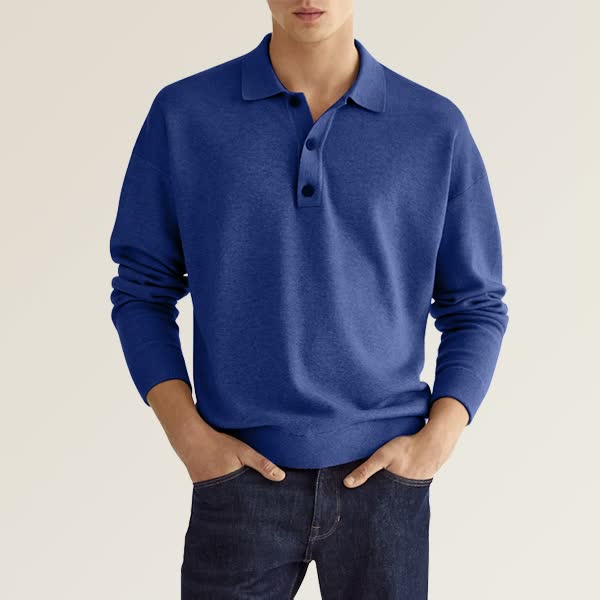Men's Fashion Casual Loose Lapel Long Sleeve Shirt - Image 3