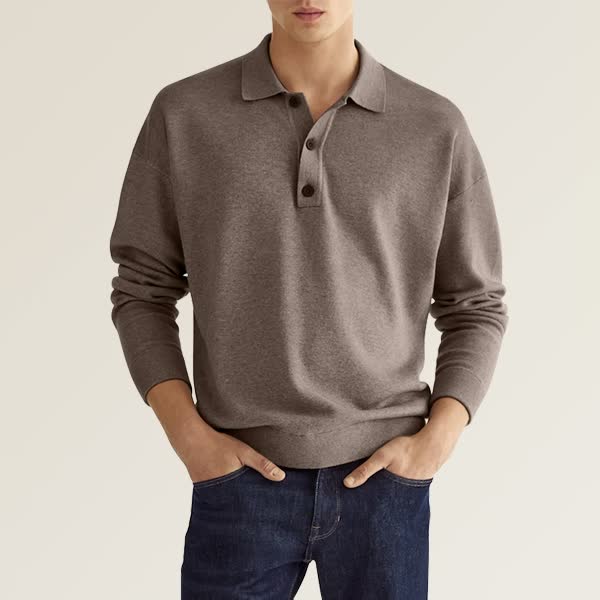 Men's Fashion Casual Loose Lapel Long Sleeve Shirt - Image 4