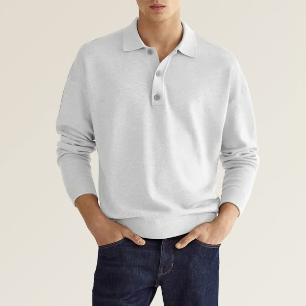Men's Fashion Casual Loose Lapel Long Sleeve Shirt - Image 6