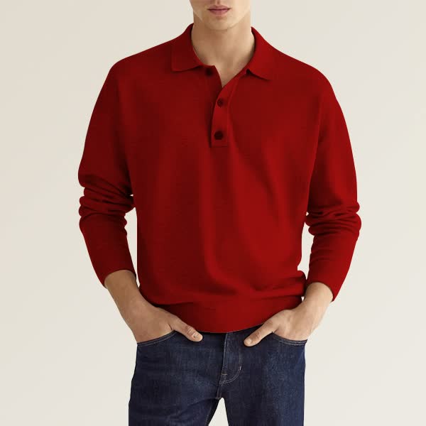 Men's Fashion Casual Loose Lapel Long Sleeve Shirt - Image 9
